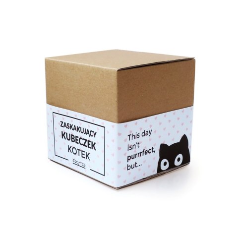 Froster Zaskakujący kubek kotek czarny kot termoaktywny