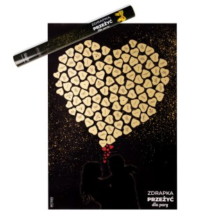 Froster Zdrapka Przeżyć dla Pary plakat do zdrapywania