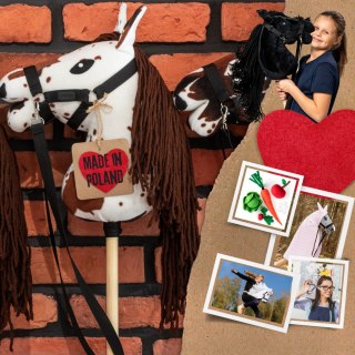 Skippi Hobby Horse Skippi A5 tarantowaty - biało brązowy - prezent dzień dziecka