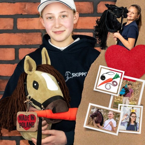 Skippi Hobby Horse Skippi Karmel A3 - kantar i wodze w zestawie - beżowy