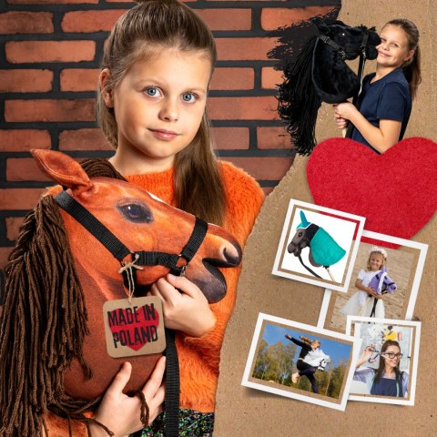 Skippi Hobby Horse Skippi bursztyn - koń na patyku kiju dla dziecka - A3 kantar