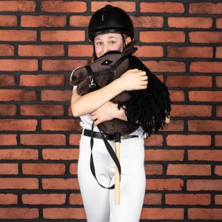 Skippi Hobby Horse Skippi gniady - koń na patyku - kiju - dla dziecka - A3 kantar