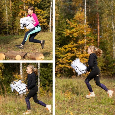 Skippi Hobby horse zabawka dla dziewczynki konik kiju A3