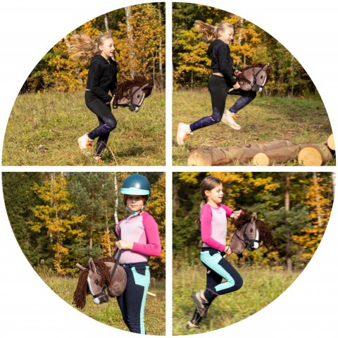 Skippi Hobby horse zabawka dla dziewczynki konik kiju A3