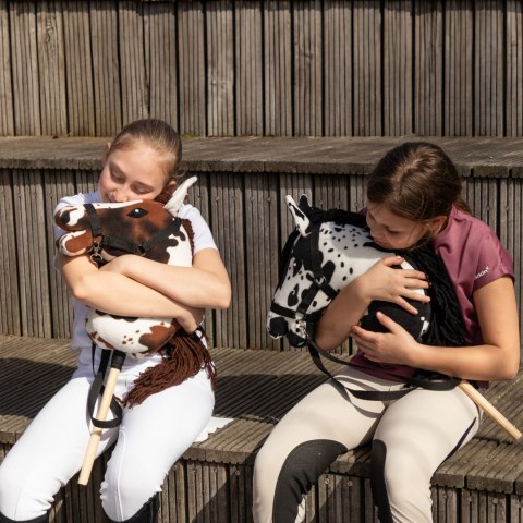 Skippi Skippi Hobby Horse tarantowaty - biało brązowy - prezent na dzień dziecka