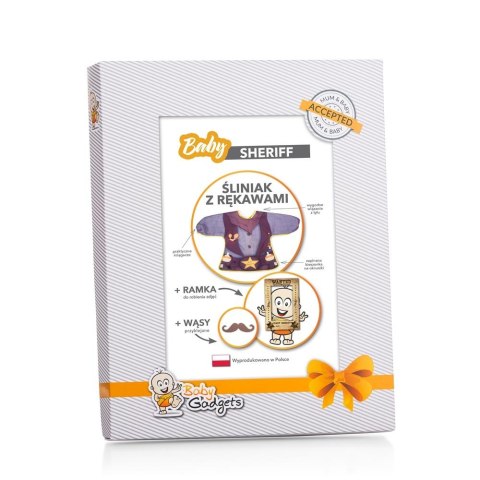 Baby Gadgets Baby Sheriff - Śliniak z rękawami