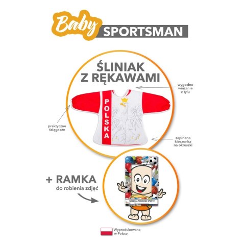 Baby Gadgets Baby Sportsman (PL) - Śliniak z rękawami