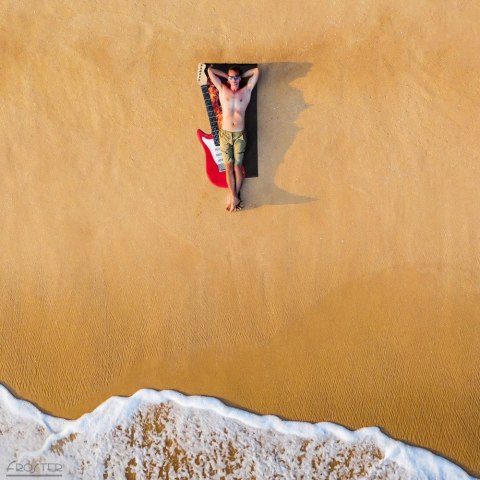 Froster Ręcznik Gitara PLAŻOWY kąpielowy na plażę basen