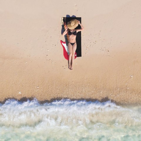 Froster Ręcznik Gitara PLAŻOWY kąpielowy na plażę basen