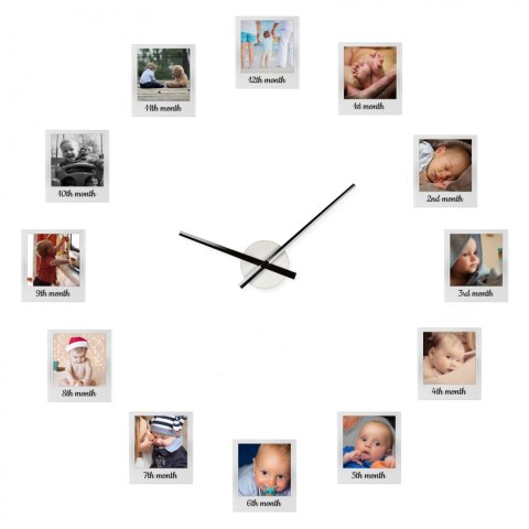 Froster Zegar z ramkami na zdjęcia naklejany ścienny ramki