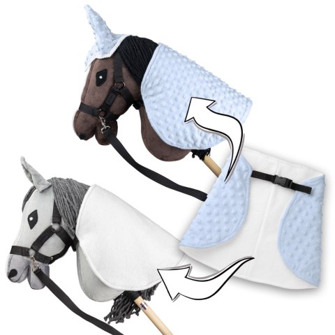 Skippi Derka i nauszniki Skippi dla Hobby Horse - błękitny - uniwersalny rozmiar