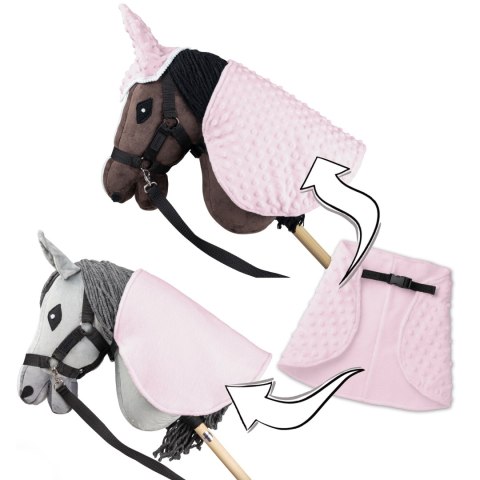 Skippi Derka i nauszniki Skippi dla Hobby Horse - różowa - uniwersalny rozmiar