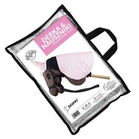 Skippi Derka i nauszniki Skippi dla Hobby Horse - różowa - uniwersalny rozmiar