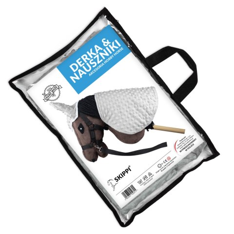 Skippi Derka i nauszniki Skippi dla Hobby Horse - szara - uniwersalny rozmiar