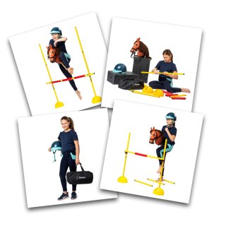 Skippi Przeszkoda do skakania Skippi - lekka -przenośnia - bezpieczna - Hobby Horse