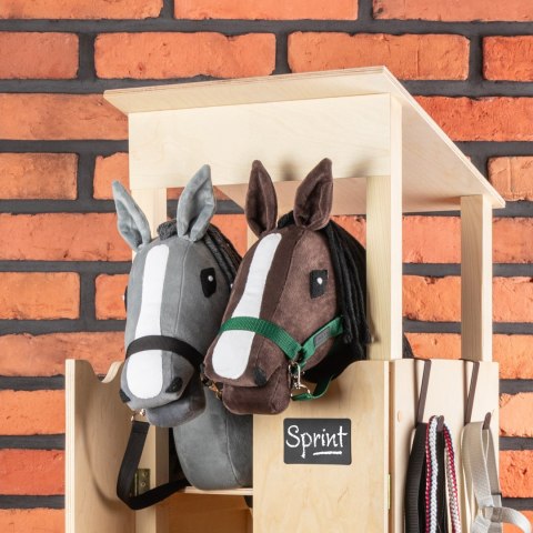 Skippi Skippi Kantar dla Hobby Horse - wodze, 2 wymienne futerka - ciemny zielony