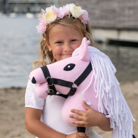 Skippi Skippi Kantar dla Hobby Horse - wodze, 2 wymienne futerka - czarny