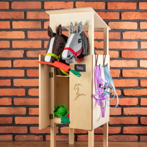 Skippi Skippi Kantar dla Hobby Horse - wodze, 2 wymienne futerka - jasny zielony