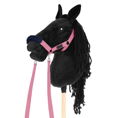 Skippi Skippi Kantar dla Hobby Horse - wodze, 2 wymienne futerka - różowy
