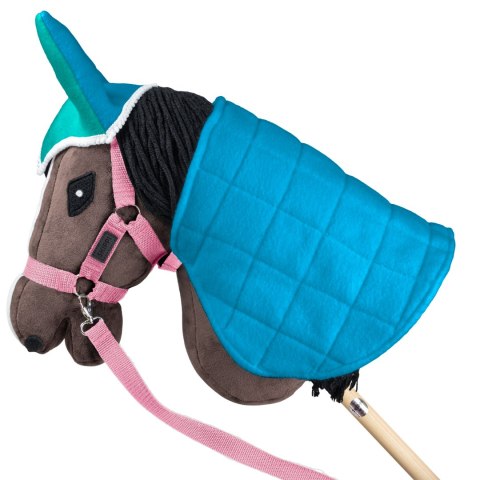 Skippi Skippi Kantar dla Hobby Horse - wodze, 2 wymienne futerka - różowy