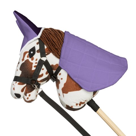 Skippi Zestaw Skippi - Hobby Horse Gniado - srokaty - Derka wrzos i śliwka