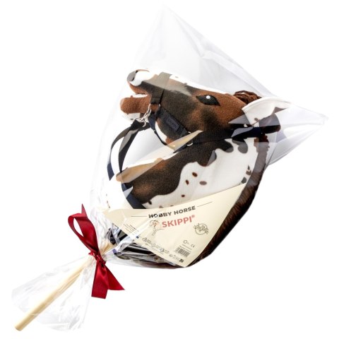Skippi Zestaw Skippi - Hobby Horse Gniado - srokaty i przeszkoda do skakania 135 cm