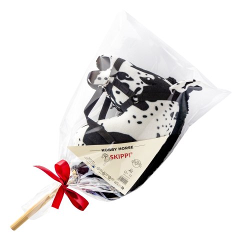 Skippi Zestaw Skippi - Hobby Horse Karo - srokaty - Derka fuksja i granat