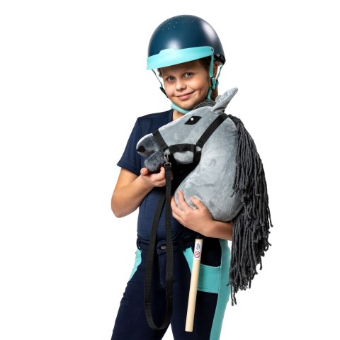 Skippi Zestaw Skippi - Hobby Horse szary i dodatkowy kantar - jasny zielony