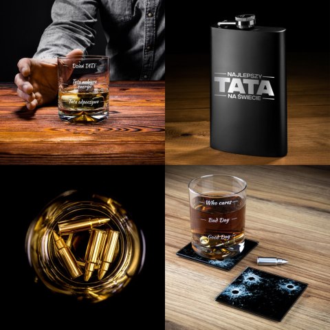 Froster Gitarowy Zestaw do Whisky Froster dla Taty - prezent Dzień Ojca - urodziny