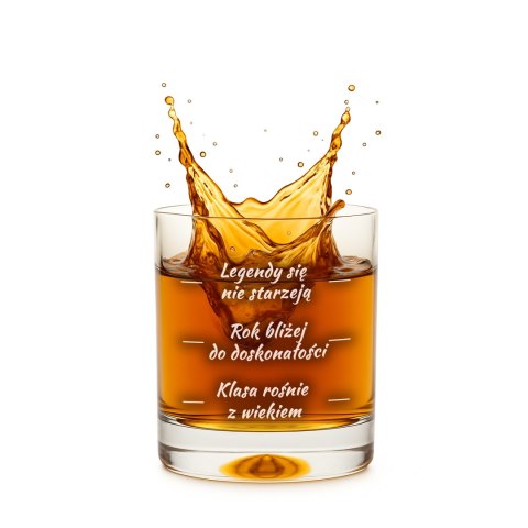 Froster Urodzinowa szklanka do whisky - prezent dla mężczyzny na 60 urodziny