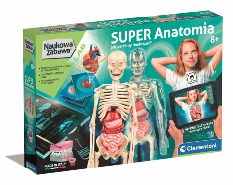 Naukowa Zabawa Super Anatomia Język Polski Clementoni 50919 Naukowa Zabawa Super Anatomia Język Polski Clementoni 50919
