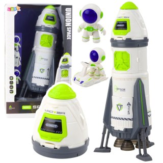 Rakieta Kosmiczna Statek Figurki Astronautów Światła Dźwięki