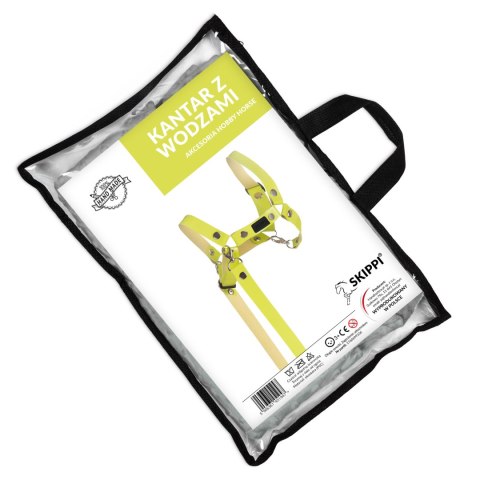 Skippi Skippi Kantar dla Hobby Horse - wodze, ekoskóra - jasny zielony