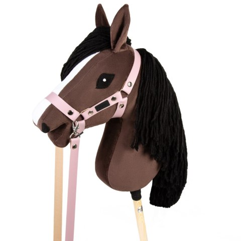 Skippi Skippi Kantar dla Hobby Horse - wodze, ekoskóra - różowy
