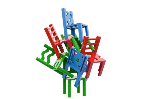 Gra zręcznościowa Mistakos Walka o stołki Trefl 02075 Gra zręcznościowa Mistakos Walka o stołki Trefl 02075