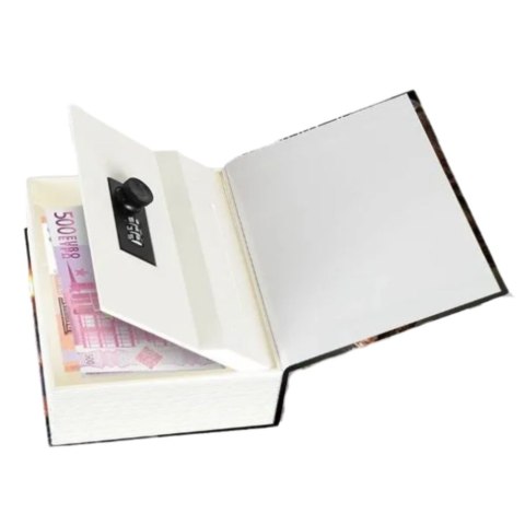 Książka Ukryta Skarbonka Sejf Na Kod Szyfr Dinozaur Czarna