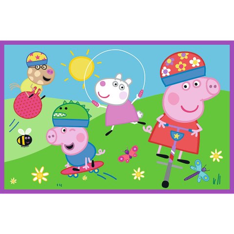 Puzzle - 2x24 - Peppa na placu zabaw - Świnka Peppa - Trefl 34435 Puzzle - 2x24 - Peppa na placu zabaw - Świnka Peppa - Trefl 34435