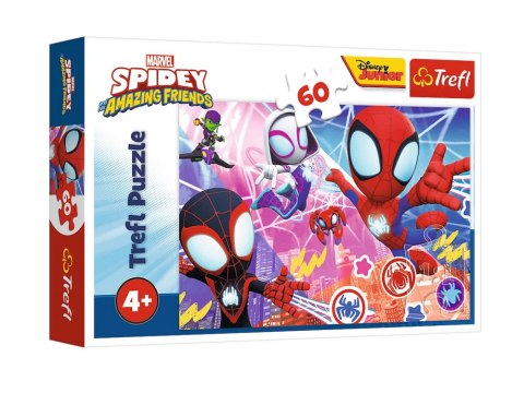 Puzzle - 60 - Bohaterska przygoda - Spidey i super-kumple - Marvel - Trefl 17410 Puzzle - 60 - Bohaterska przygoda - Spidey i super-kumple - Marvel - Trefl 17410
