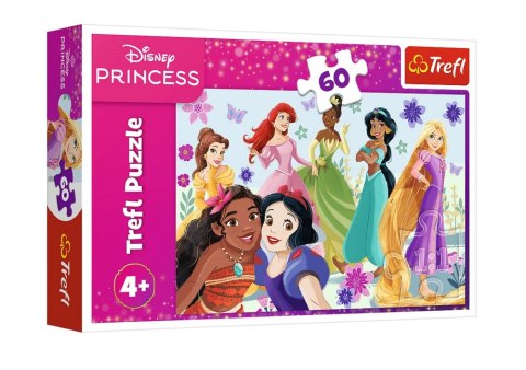 Puzzle - 60 - Księżniczki w akcji - Disney Princess - Trefl 17409 Puzzle - 60 - Księżniczki w akcji - Disney Princess - Trefl 17409
