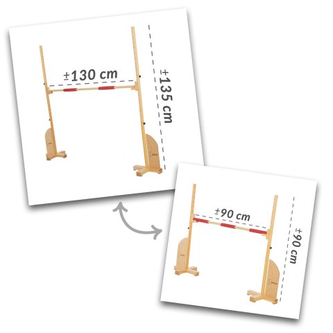 Skippi Drewniana przeszkoda do skakania Hobby Horse Skippi