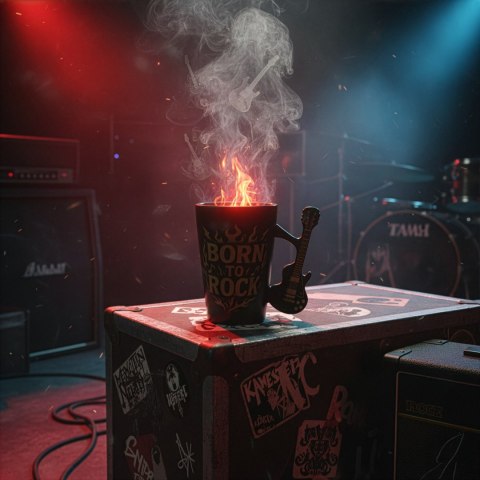 Froster Kubek Gitara Elektryczna - Single Cut Style - dla fana rocka dla gitarzysty