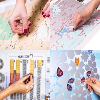 Froster Mapa Odkrywcy Świat PL zdrapka PODRÓŻNIKA prezent