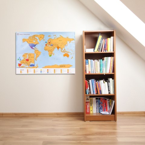 Froster Mapa Odkrywcy Świat PL zdrapka PODRÓŻNIKA prezent