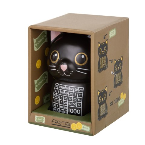 Froster Skarbonka wykreślana Kotek - uczy oszczedzania motywuje - wyzwanie cel 1000