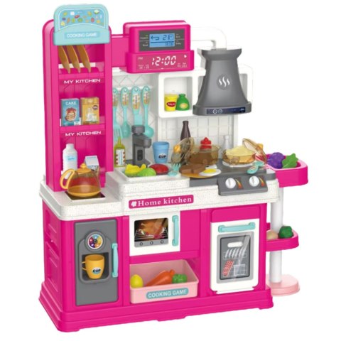 Kuchnia Dla Dzieci Obieg Wody Zmiana Koloru Żywności Para Różowa 64 el.