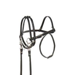 Skippi Skippi Ogłowie dla Hobby Horse - wodze, wędzidło, ekoskóra - czarne