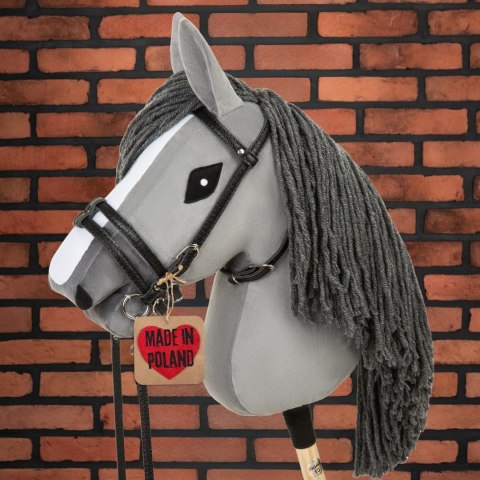 Skippi Skippi Ogłowie dla Hobby Horse - wodze, wędzidło, ekoskóra - czarne