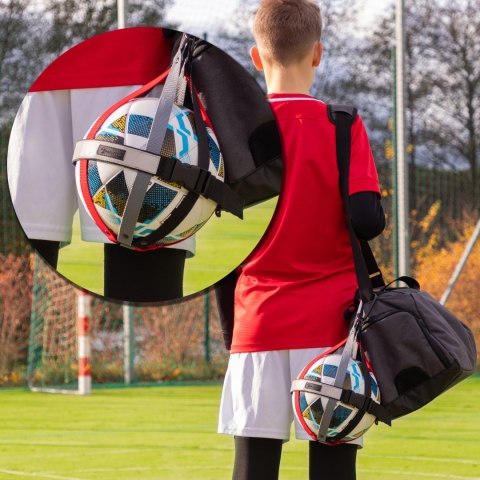 Sprintigo Uchwyt na piłkę Sprintigo - czerwony x szary x czarny -prezent dla piłkarza