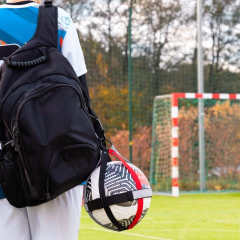 Sprintigo Uchwyt na piłkę Sprintigo - czerwony x szary x czarny -prezent dla piłkarza