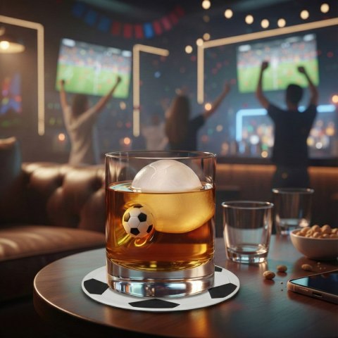 Froster Szklanka do whisky z piłką i podkładka piłka